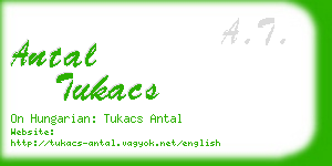 antal tukacs business card